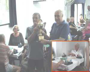 Dave Cutler wins the Pattaya Bridge Club Gold Cup for the third time